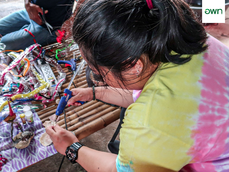 กิจกรรมโมเดลจากเปลือกหอย